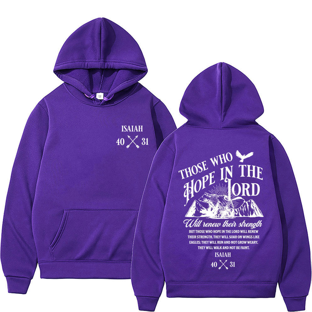 Christian Jesus Letters Print Hoodies Men / Women's Clothing