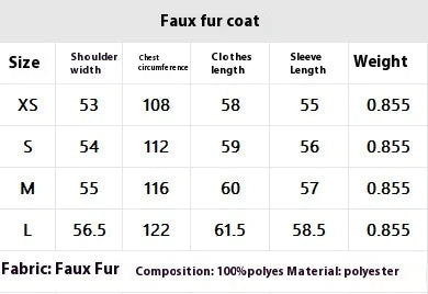 Coat Women's Faux Fox Fur Coat