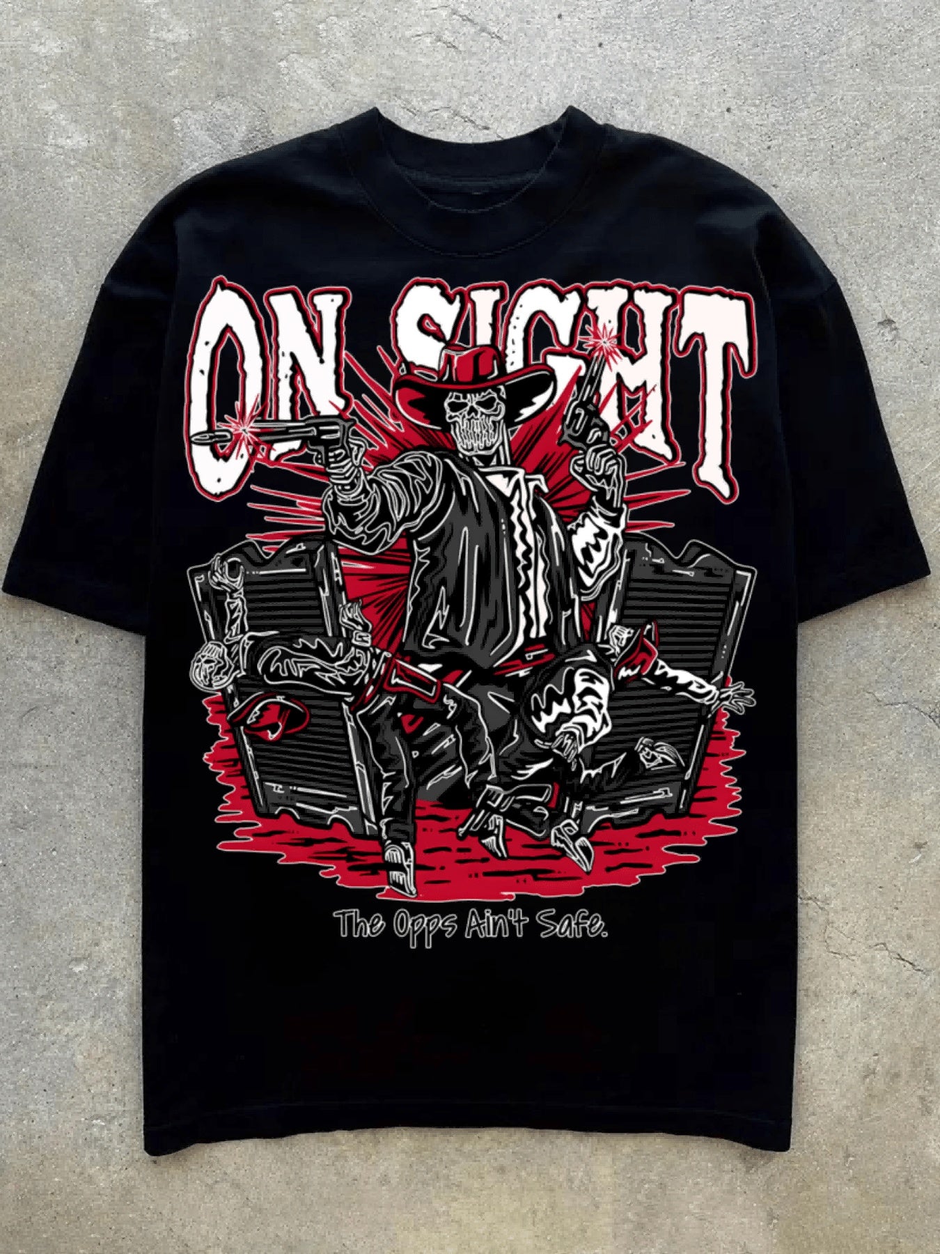 T-shirt Black On Sight