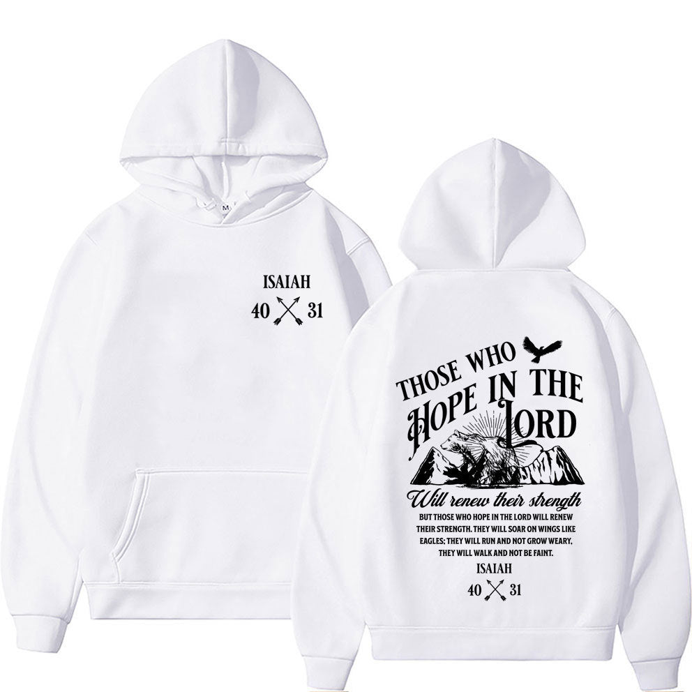 Christian Jesus Letters Print Hoodies Men / Women's Clothing