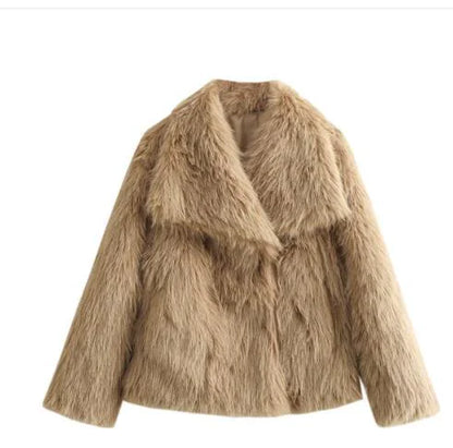 Coat Women's Faux Fox Fur Coat