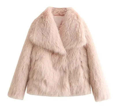 Coat Women's Faux Fox Fur Coat