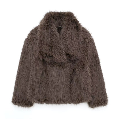 Coat Women's Faux Fox Fur Coat