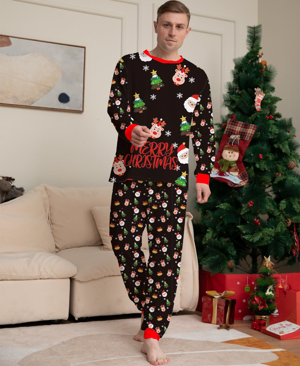 Fashion Christmas Parent-child Homewear Clothes Pajamas Set