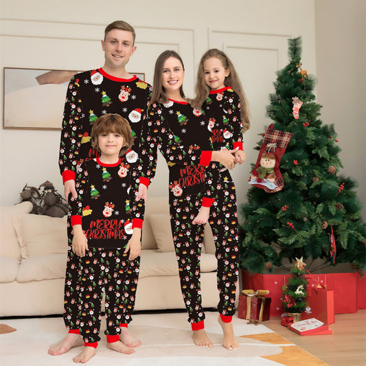 Fashion Christmas Parent-child Homewear Clothes Pajamas Set