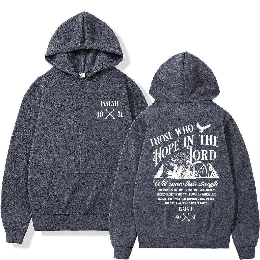 Christian Jesus Letters Print Hoodies Men / Women's Clothing