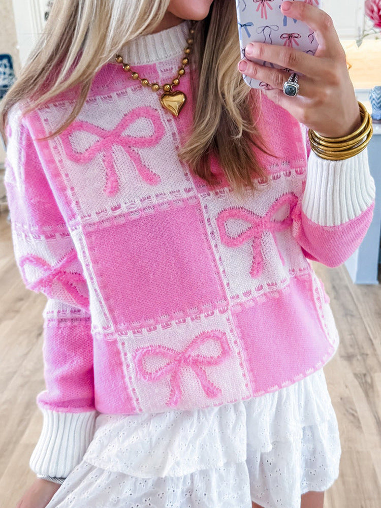 Chic Bowknot Knit Sweater