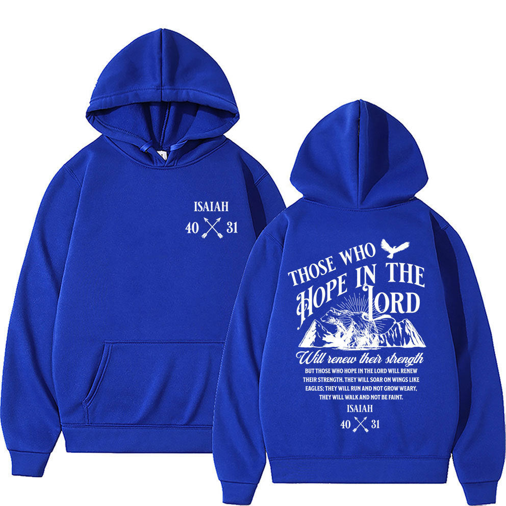 Christian Jesus Letters Print Hoodies Men / Women's Clothing