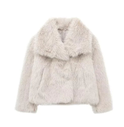 Coat Women's Faux Fox Fur Coat