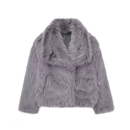 Coat Women's Faux Fox Fur Coat