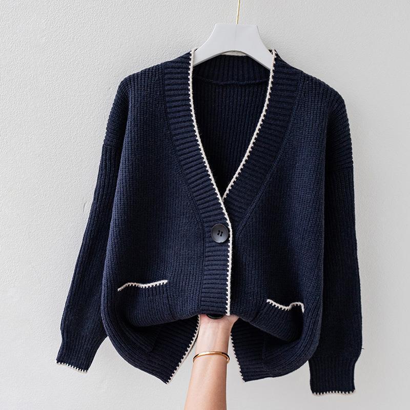 Loose And Lazy Style Sweater Coat