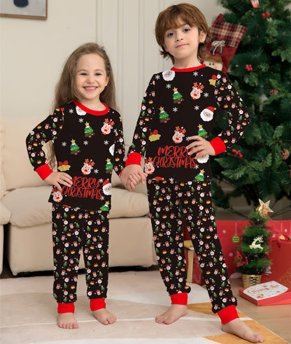 Fashion Christmas Parent-child Homewear Clothes Pajamas Set