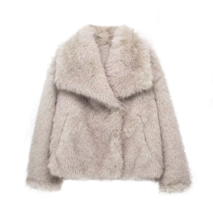 Coat Women's Faux Fox Fur Coat